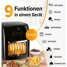 GOURMETmaxx Heißluftfritteuse XL 12 l