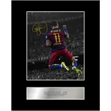 Iconic Pics - Neymar Jr Signiertes Foto Display FC Barcelona - Wandbild - Wohnzimmer decor