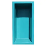 Wacredo GFK Rechteckbecken 200 x 100 x 60cm Kneippbecken Teichbecken Wasserspielbecken architektonisches Wasserbecken für Wasserspiel Glasfaser (Blau)