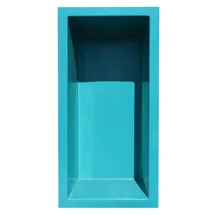 Wacredo GFK Rechteckbecken 200 x 100 x 60cm Kneippbecken Teichbecken Wasserspielbecken architektonisches Wasserbecken für Wasserspiel Glasfaser (Blau)