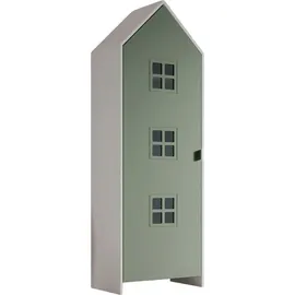 Vipack Kinderkleiderschrank CASAMI BRUGES 3-türig MDF gelb/grün/weiß