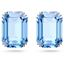 Swarovski Paar Ohrstecker Millenia, Kristalle mit Oktagonschliff, 5614935, mit Swarovski® Kristall blau