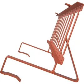 vidaXL Dachschneeschild Rot 300 x 29,5 x 34,5 cm Stahl