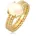 ELLI PREMIUM Fingerring 925 goldfarben 54 mm