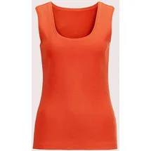 Madeleine Kurzes Freizeittop mit breiten Trägern in blutorange | Gr.: 38