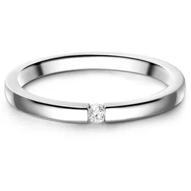Glanzstücke München Ring aus Sterling Silber mit Zirkonia in silber | Gr.: 54