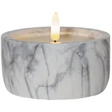 Star Trading Flamme Marble, LED Timer, Warmweiß, 7,5 cm