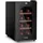 h.koenig AGE8 Weinkühlschrank / 8 Flaschen/Temperatur von 11°C bis 18°C/LED-Temperaturanzeige/Holzlagerböden, Schwarz....