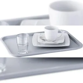 APS Tablett grau rechteckig 35,0 x 27,0 cm