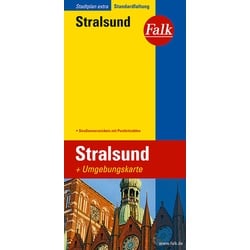 Falk Stadtplan Extra / Falk Stadtplan Extra Stralsund 1:17.500  Karte (im Sinne von Landkarte)