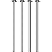 diy elements Element System Möbelfüße 4er-Set BURGUND Tischbeine Tischgestell Ø30 Aluminium