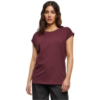 URBAN CLASSICS Ladies Extended Shoulder Tee T-Shirt, redwine, 3XL
