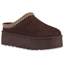 Damen Pantoffeln in Braun