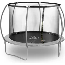 Gymrex Gartentrampolin 305 x 180 cm inkl. Sicherheitsnetz Schwarz/Grau