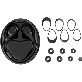 JLab Work Buds True Wireless Earbuds Black Bluetooth In-Ear-Kopfhörer, Abnehmbares Mikrofon mit Geräuschunterdrückung