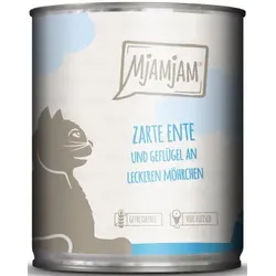 Katzen - Nassfutter MJAMJAM Cat Adult Ente & Geflügel, 800 g