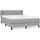 vidaXL Boxspringbett 140 x 200 cm Hellgrau