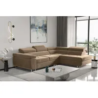 Kaiser möbel Ecksofa mit schlaffunktion und bettkasten, Eckcouch ATOM