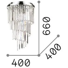 Ideal Lux Carlton 8 E14 Chrom