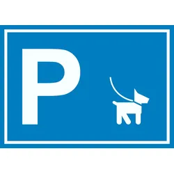Hundeparkplatz Schild waagerecht A5 (148x210mm)