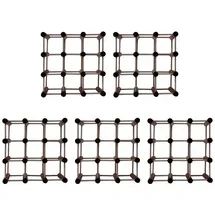 Proregal Weinregal 36 x 36 x 24 cm Braun