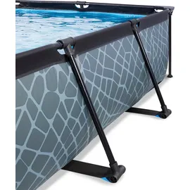 EXIT TOYS Stone Pool 300 x 200 x 65 cm inkl. Filterpumpe