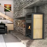 Aquaflam Vario Barma Manual Wasserführender Kaminofen Maple 11 kW (7 kW