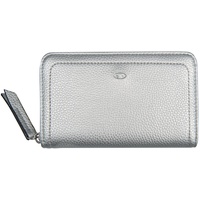 Medium zip wallet«, silberfarben