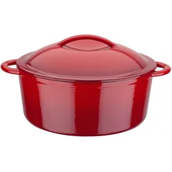 GSW Gusseisen Kochtopf 24 cm - 4,0 Liter RED SHADOW