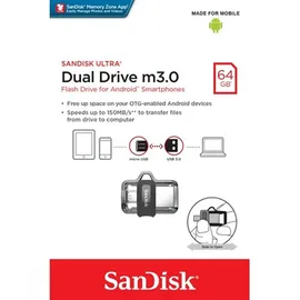 SanDisk Ultra Dual Drive m.3 64 GB USB 3.0