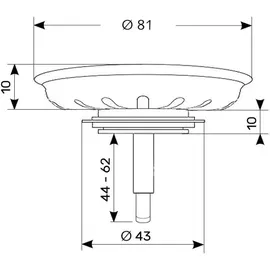 Franke Stöpsel, Siebkörbchen