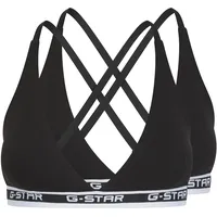 G-Star Multiway Triangel Bralette 2er-Pack - Schwarz - Damen - XXL
