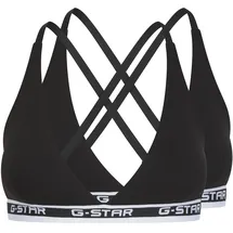 G-Star Multiway Triangel Bralette 2er-Pack - Schwarz - Damen - XXL