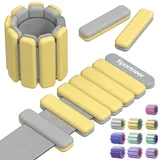 Sportneer Tragbare Gewichtsmanschetten Handgelenkgewichte Set 2er-Set (Jeweils 0,5 kg & 1 kg) für Damen und Herren für Yoga, Tanz, Barre, Pilates, Cardio, Aerobic, Walking