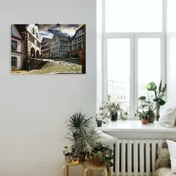 Artland Poster »alter Marktplatz Schiltach Schwarzwald«, Gebäude, (1 St.), als Alubild, Leinwandbild, Wandaufkleber oder Poster in versch. Größen Artland Farbe Bild(er): bunt