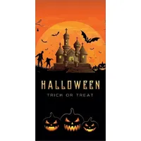 Europalms Halloween Banner 90 x 180 cm Schwarz