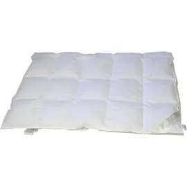 Betten Hofmann Hofmann Bayern Kassetten Daunendecke Ganzjahresdecke 5x7 155x220 cm 840 g leicht - Weiß