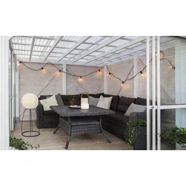 Star Trading Stehleuchte Kunststoff/Metall 95 cm E27 1 Stück Schwarz/Weiß