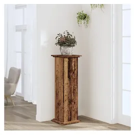 vidaXL Pflanzenständer Altholz-Optik 33x33x100 cm Holzwerkstoff