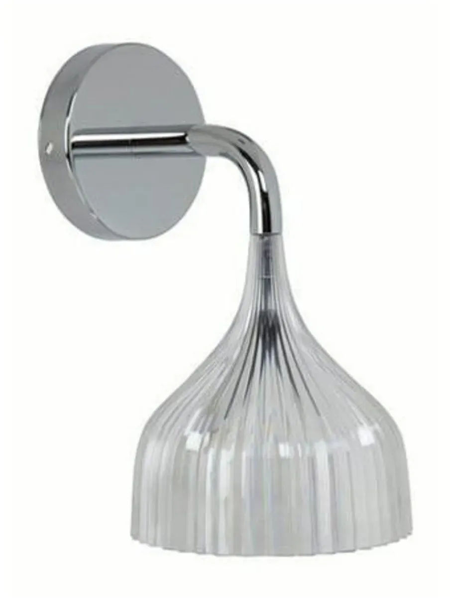 Wandleuchte Kartell, É, Transparent, für Wohnzimmer, Kunststoff, Design - 14.5