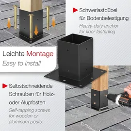 SOTech Bodenanker 100 x 100 mm