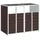 vidaXL Mülltonnenbox 144 x 81 x 113 cm braun