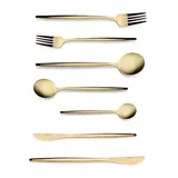KARACA Orion Gold 12-Personen 84-Teiliges Besteckset