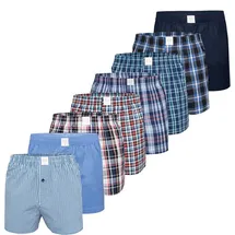 MG-1 Boxershorts Hellblau / Dunkelblau L 8er Pack