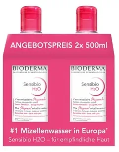 Bioderma Sensibio H2O Duopack Mizellenreinigungswasser für empfindliche Haut Make-up Entferner