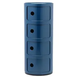 Kartell Componibili 4 Elemente Container blau