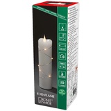 Konstsmide LED-Kerze »Weihnachtsdeko«, weiß Lichtfarbe Warmweiß 17,8 cm