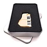 Onwomania Klavier Flügel Piano in Weiß USB Stick in Alu Geschenkbox 32 GB USB 3.0