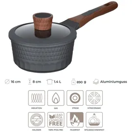 RESTO Kitchenware Capella Kasserolle 16 cm rund