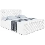 altdecor Boxi8-Z 160 x 200 cm H4 Weiß Hochglanz